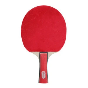 Brand Name Portable Wood Table Tennis Bat / Racket with Handle Basswood Paddle Set PingPong High Quality