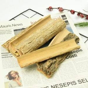 BSCI FSC  Gifts Craft for gardening natural basswood Christmas fire wood crafts tree bark decoration