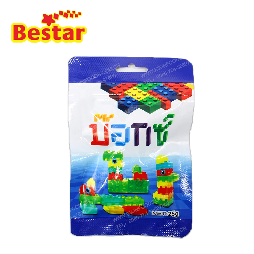 Building Blocks 4D Soft Candy Fruit Flavour Sweets Gummy Candy