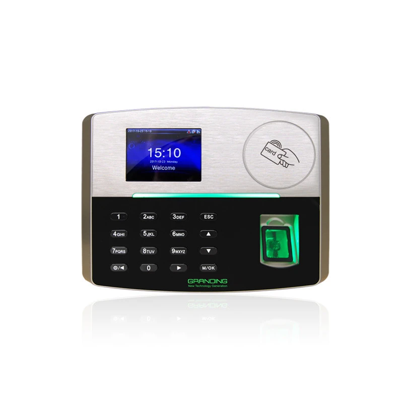 Built-in backup battery Biometric time recording with SILKID sensor fingerprint recognition Linux time attendance system
