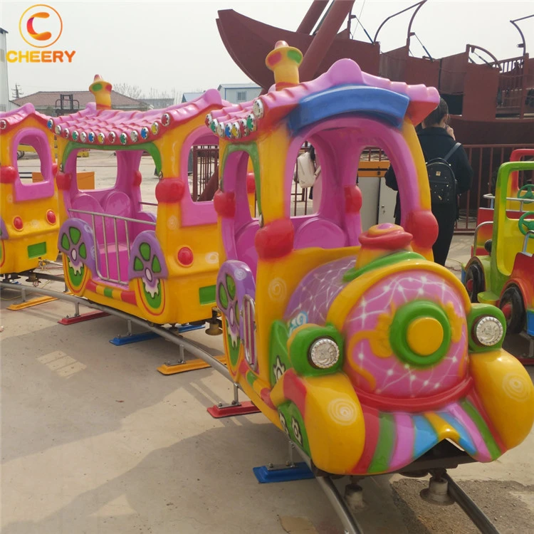 Buy amusement park attraction electric small trains custom kids ride mini battery train for sale