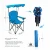 Import Camp Chairs with Shade Canopy Chair Folding Camping Recliner Support from China