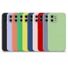 Candy Color Full Cover Soft Tpu Liquid Silicone Phone Case  For iPhone X Max 11  12 .