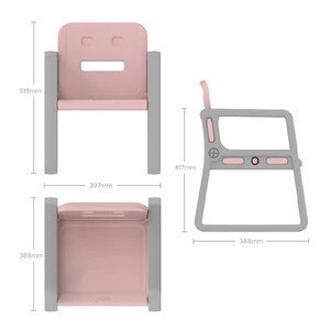 Candy color nursery kindergarten chairs and tables kids plastic desk and chair set