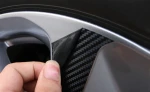 Car Wheel Hub Sticker Carbon Fiber Vinyl Decoration Accessories 16 inches 17 inches For 4 Tires For Honda Accord