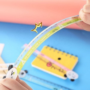 Buy Cartoon Animal Avatar Kawaii School Student Straight Plastic Ruler ...