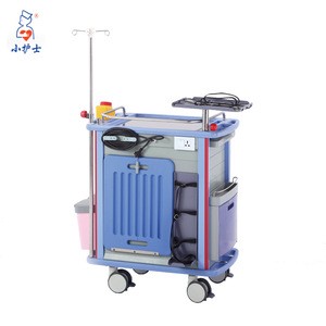 CE/FDA/ISO competitive price hospital emergency medical cabinet on wheels
