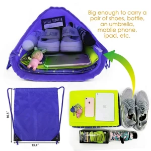 Cheap Children Backpack Cinch Sack Ecobag Polyester Custom Drawstring Backpack