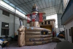 cheap factory price kids inflatable pirate ship playground for indoor sports