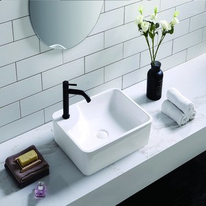 Cheap Fancy Table Top Solid Surface Vanity Bathroom  Wash Basin