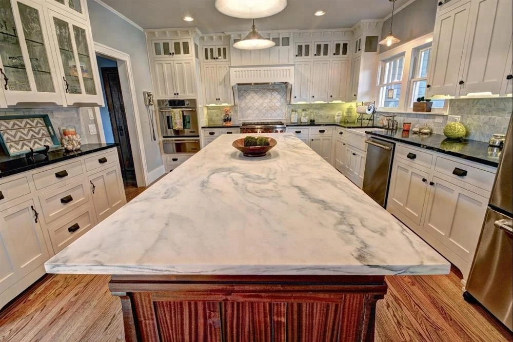 Cheap marble prefab kitchen countertop