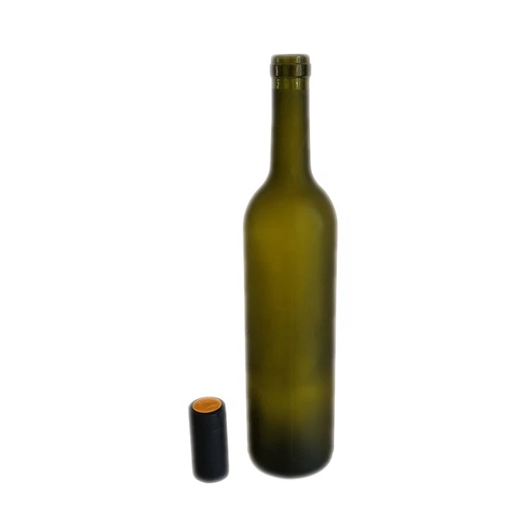 Cheap price 500ml custom glass red wine bottle 750ml screw top bordeaux clear dark amber green empty wine glass bottles