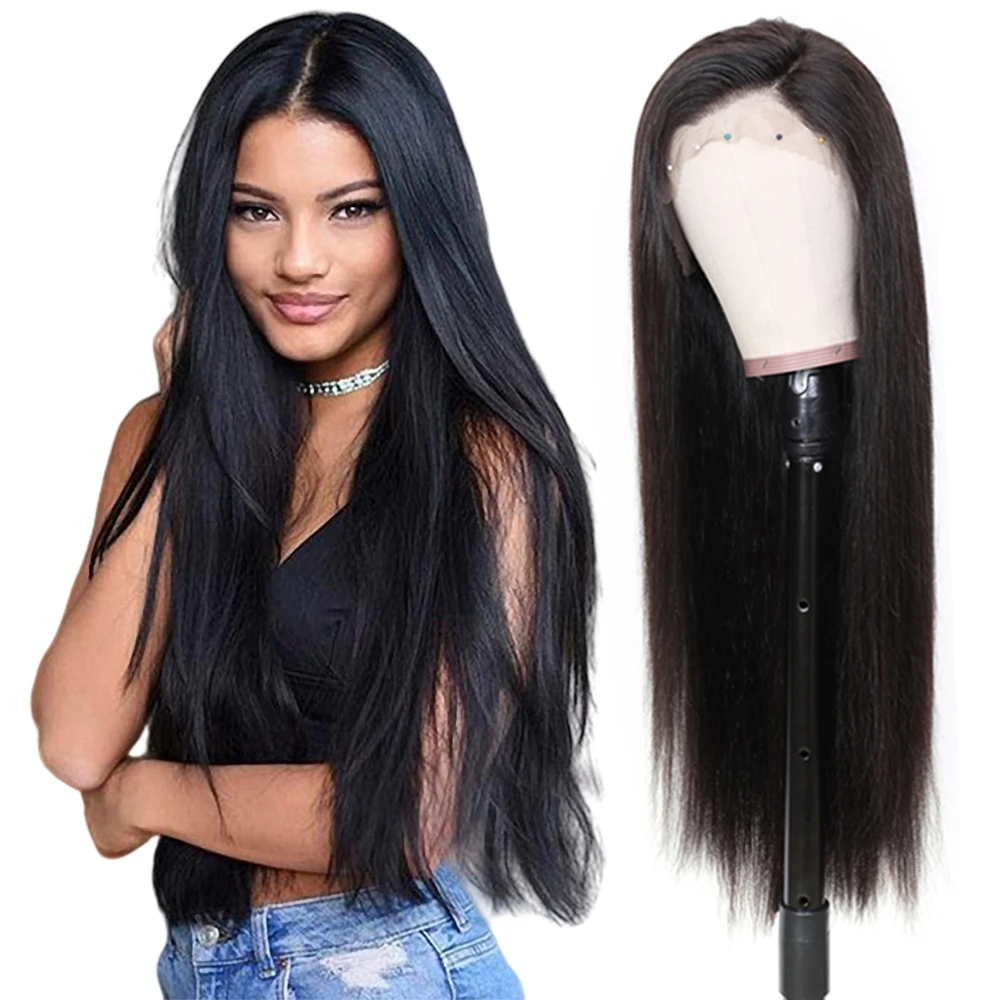 Cheap Wholesale 100% Indian Straight Short 4C Product Real Shopping Remy Manufacturer Virgin Human Hair Lace Front Wig
