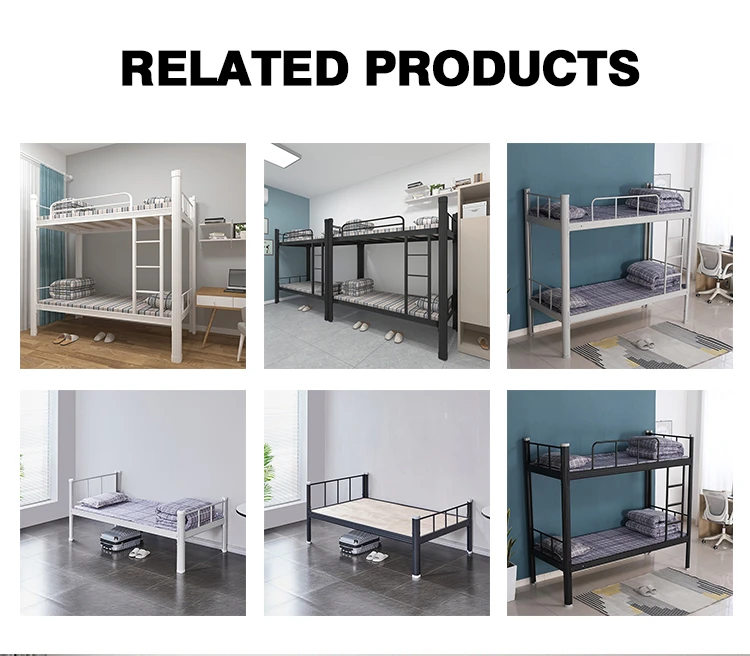 Cheap wholesale easy quick assembly school dormitory metal furniture bunk beds for adults