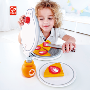 Children Kitchen Accessories Pretend Play  Kitchen Plastic Toy Set Waffle Maker cutting toy kitchen