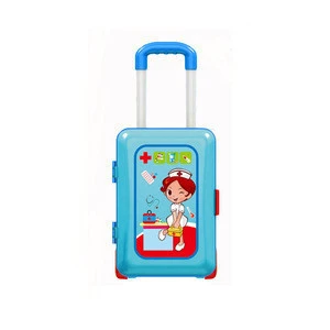 Children suitcase toys plastic little doctor toys set for kids