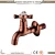 Import China Cross Handle Antique Brass Bibcock Tap Old Fashioned Brass Decorative Garden Tap Single Handle Brass Outdoor Faucet from China
