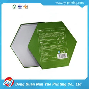 China custom candy/tea /cooky/biscuit packaging use hexagon shaped gift paper box