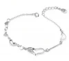 China factory new products hot selling silver pure bracelet cubic zirconia 925 sterling silver bracelet