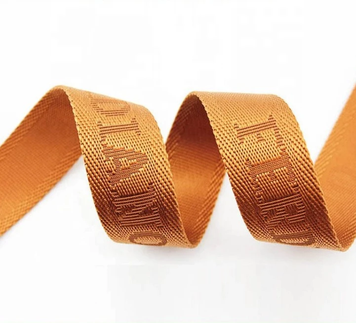 China Factory Supply Customized 1 Webbing Tape Roll Woven Polyester Cotton Nylon Jacquard Webbing Strap