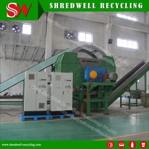China Manufacture Old Tire Shredding Production Line For Sale