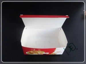 China Manufacturer Customized Disposable cardboard box for hamburger