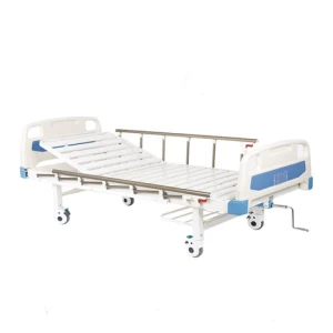 China Manufacturer Two cranks manual or electric hospital nursing bed medical three functions patient bed