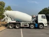 China New 12 cbm ready mix cement trucks concrete mixer truck with hydraulic pump