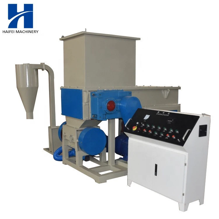 china plastic fair Uniaxial shredder machine for waste plastic pipe board lumps wood crusher grinder machinery factory