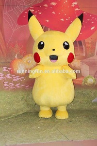 China sale popular costume mascot, adult pikachu mascot costume