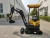 Import China small Excavator manufacturer zero tail 2 Ton Excavator with attachment from China