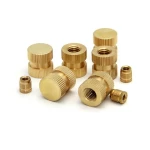 China supplier customized m3 m4 m6 m8 knurled metal brass threaded inserts nut for plastic