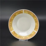 chinese 8'' inrich round porcelain dish plates