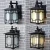 Import Chinese Factory Upside Down Aluminum Glass Led Outdoor Wall Lamp For Garden Yard Outside Wall Light from China