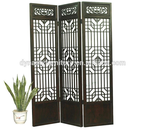 chinese furniture wooden folding screen room divider