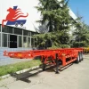 Chinese manufacturer of 3-axle 40-foot frame chassis semi-trailer packed flatbed truck