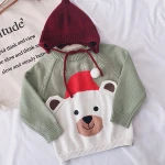 Christmas Cartoon Santa Claus Elk Baby Warm Childrens Sweater  Childrens Wear Winter Sweater