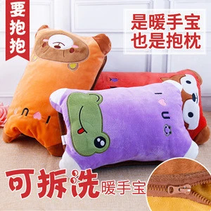Christmas gift high quality electrical hand heater pillow shape electric hot water bag/bottle