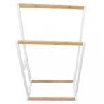 clothes hanging stand,clothes hanger rack wooden ladder drying rack,bamboo towel rack