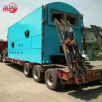 Coal or biomass fired hot air boiler