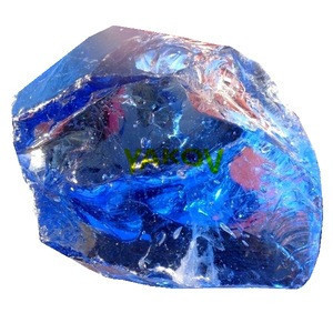 cobalt blue wholesale slag glass rock for garden