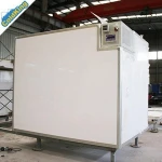 ColdKing 10ft x7.5ft x 8ft FRP sandwich panel rollback transportation portable reefer storage box -25C mobile storage cold room