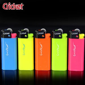 Colored Disposable/Refillable Cricket Lighter Lighter