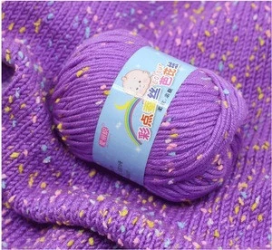 colorful color anti-pilling fibroin silk yarn recycled dyed cotton blended yarn