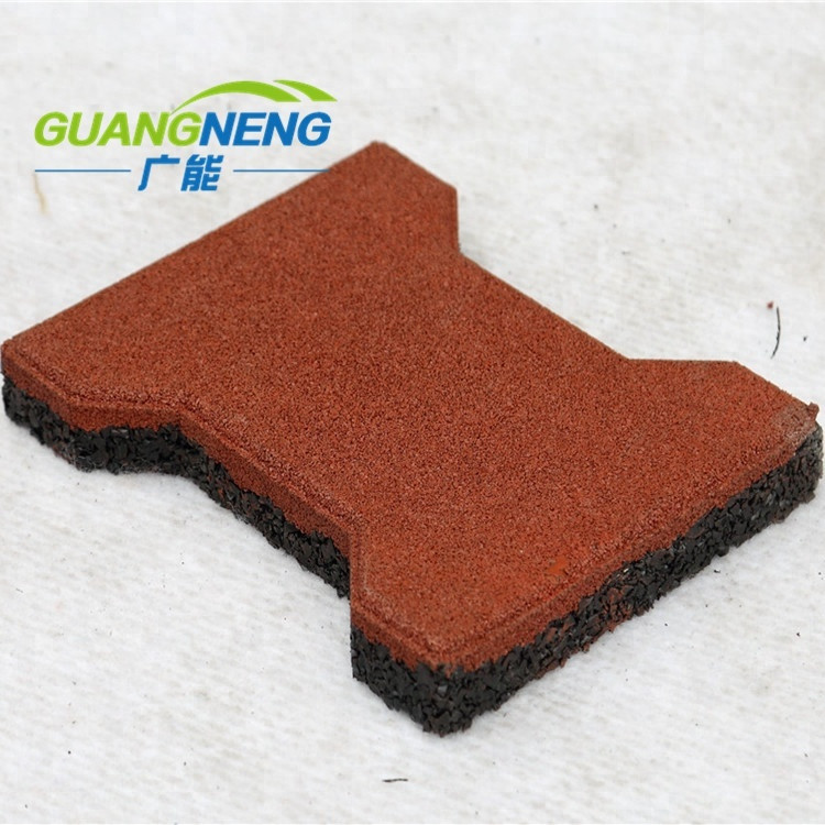 Colorful Draiveway Dog Bone Rubber Paver with Waterproof