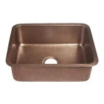 Copper Sinks Antique, Polished, Hammered Kitchen Sinks SPS-38
