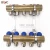 Import copper underfloor distribution Pipe manifold HVAC collector water heating system with brass balancing valve factory price yuhuan from China