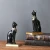 Import Creative Indian Black Cat Statue Animation Sculpture Home Decoration Ornaments Resin Crafts from China