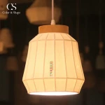 CS brand wholesale white ceramic hanging outdoor pendant light