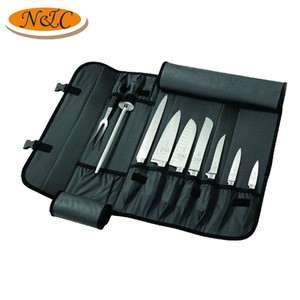 Custom 10 Pockets Tools Roll Pouch Chef Knife Holder Bag Set